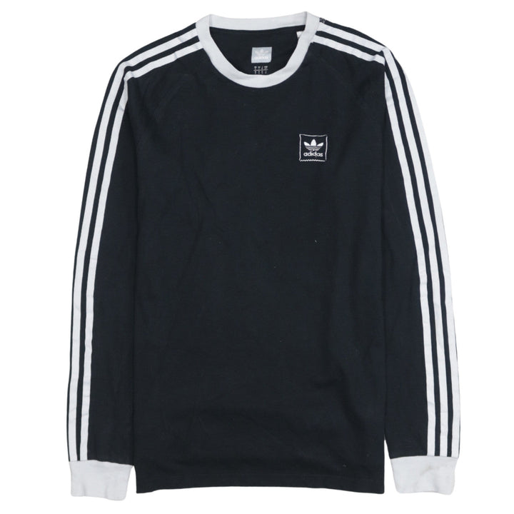 Adidas Men's Black Long Sleeve Crew Neck Casual Top Size S