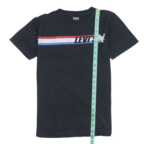 Levi's Boys Black 12-13 Years Logo Graphic Cotton T-Shirt