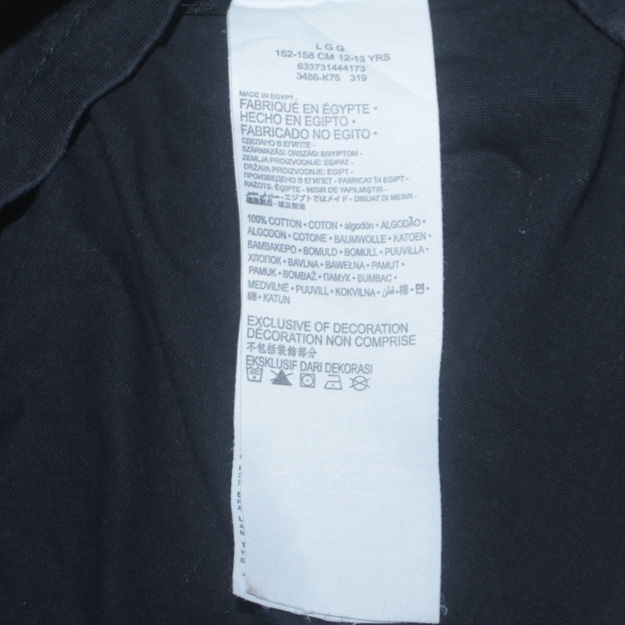 Levi's Boys Black 12-13 Years Logo Graphic Cotton T-Shirt
