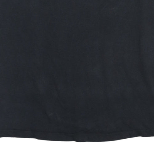 Adidas Women's Black Ringer Short Sleeve Cotton T-Shirt Size 8