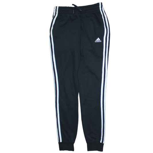 Adidas Womens Black XS Jogger Sweatpants with Side Stripes