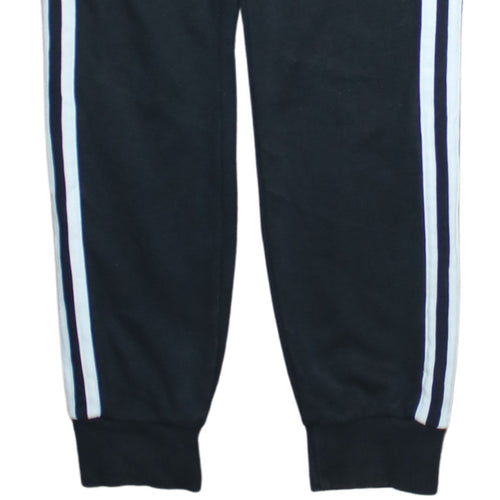 Adidas Womens Black XS Jogger Sweatpants with Side Stripes