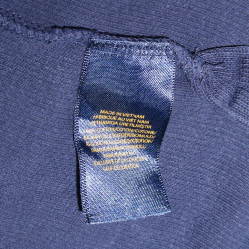 Polo Ralph Lauren Men's Blue Cotton 1/4 Zip Jumper XL
