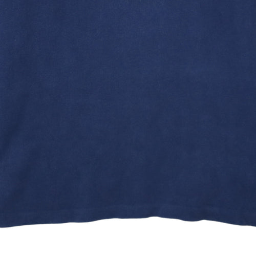 Polo Ralph Lauren Men's Blue Cotton 1/4 Zip Jumper XL