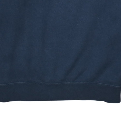Champion Women Navy Blue Regular Fit Crew Neck Sweatshirt M