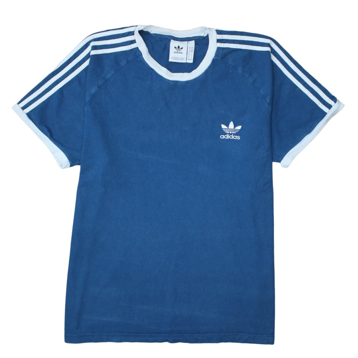 Adidas Men's Blue Short Sleeve Crew Neck XL Retro Sports T-Shirt