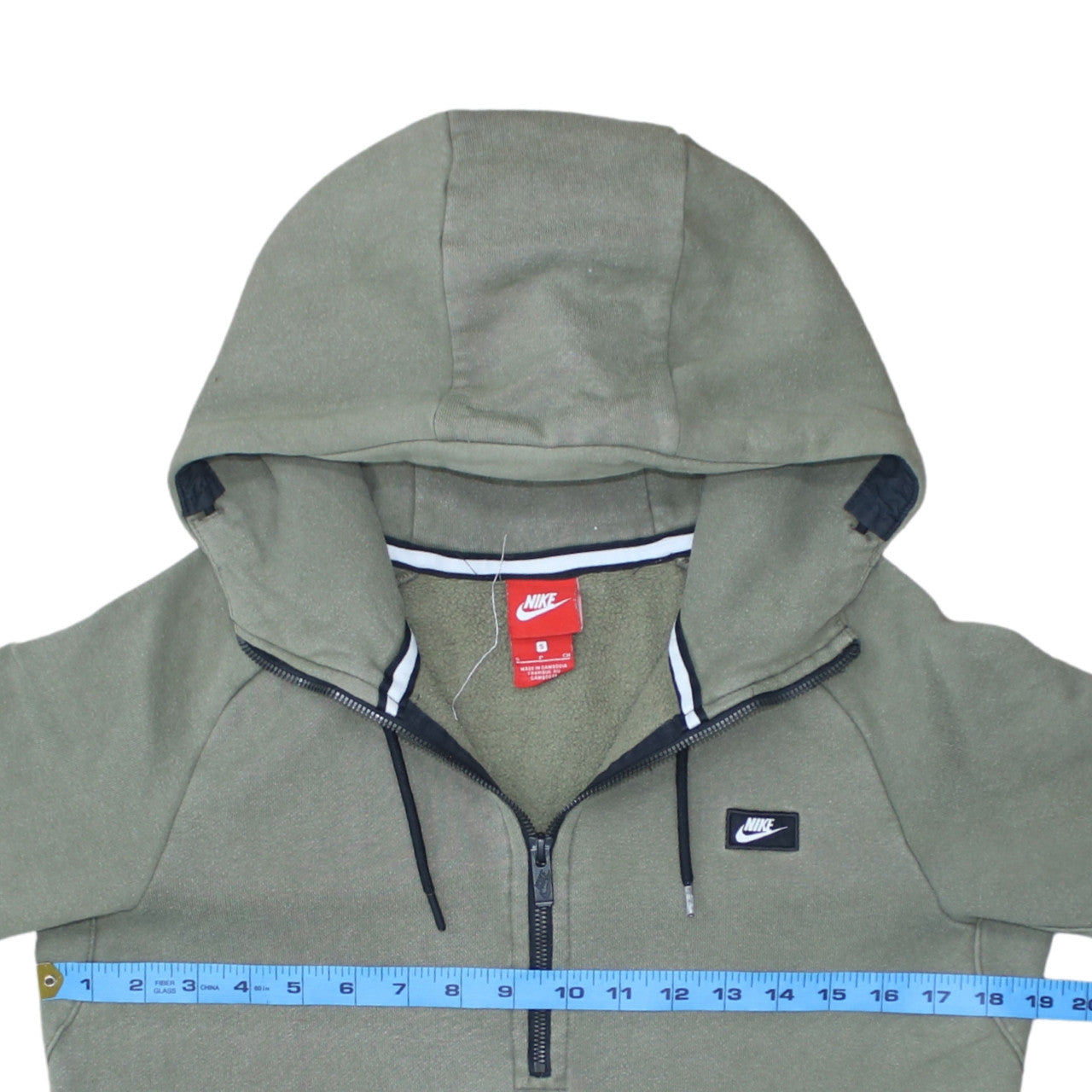Nike Men’s Green Fleece 1/2 Zip Hoodie Size S Regular Fit