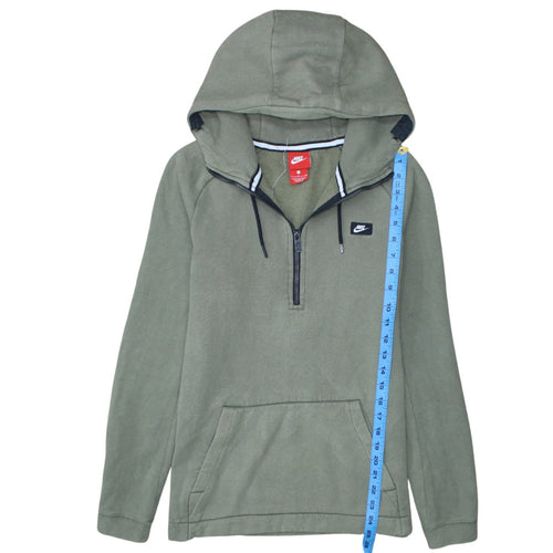Nike Men’s Green Fleece 1/2 Zip Hoodie Size S Regular Fit