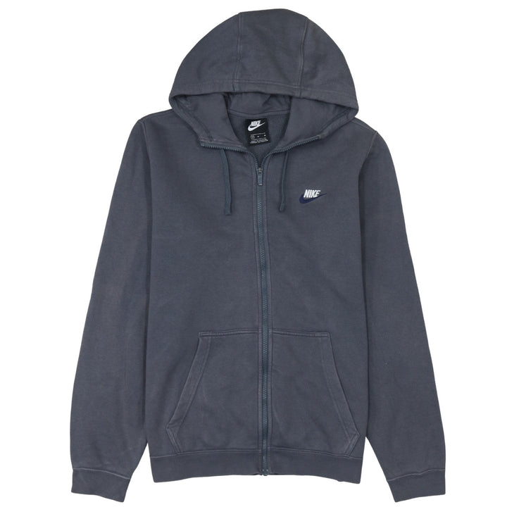Nike Men's Grey Full Zip Hoodie M Regular Fit Sportswear