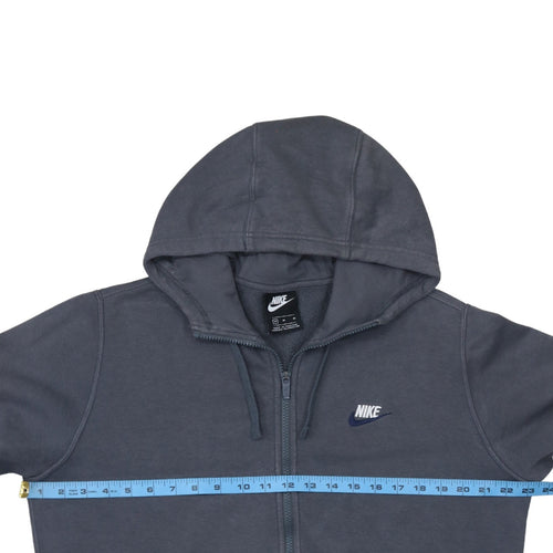 Nike Men's Grey Full Zip Hoodie M Regular Fit Sportswear