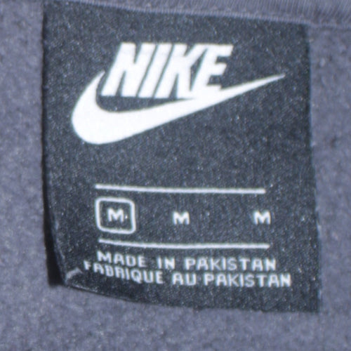 Nike Men's Grey Full Zip Hoodie M Regular Fit Sportswear