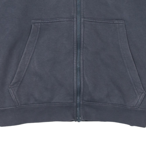 Nike Men's Grey Full Zip Hoodie M Regular Fit Sportswear