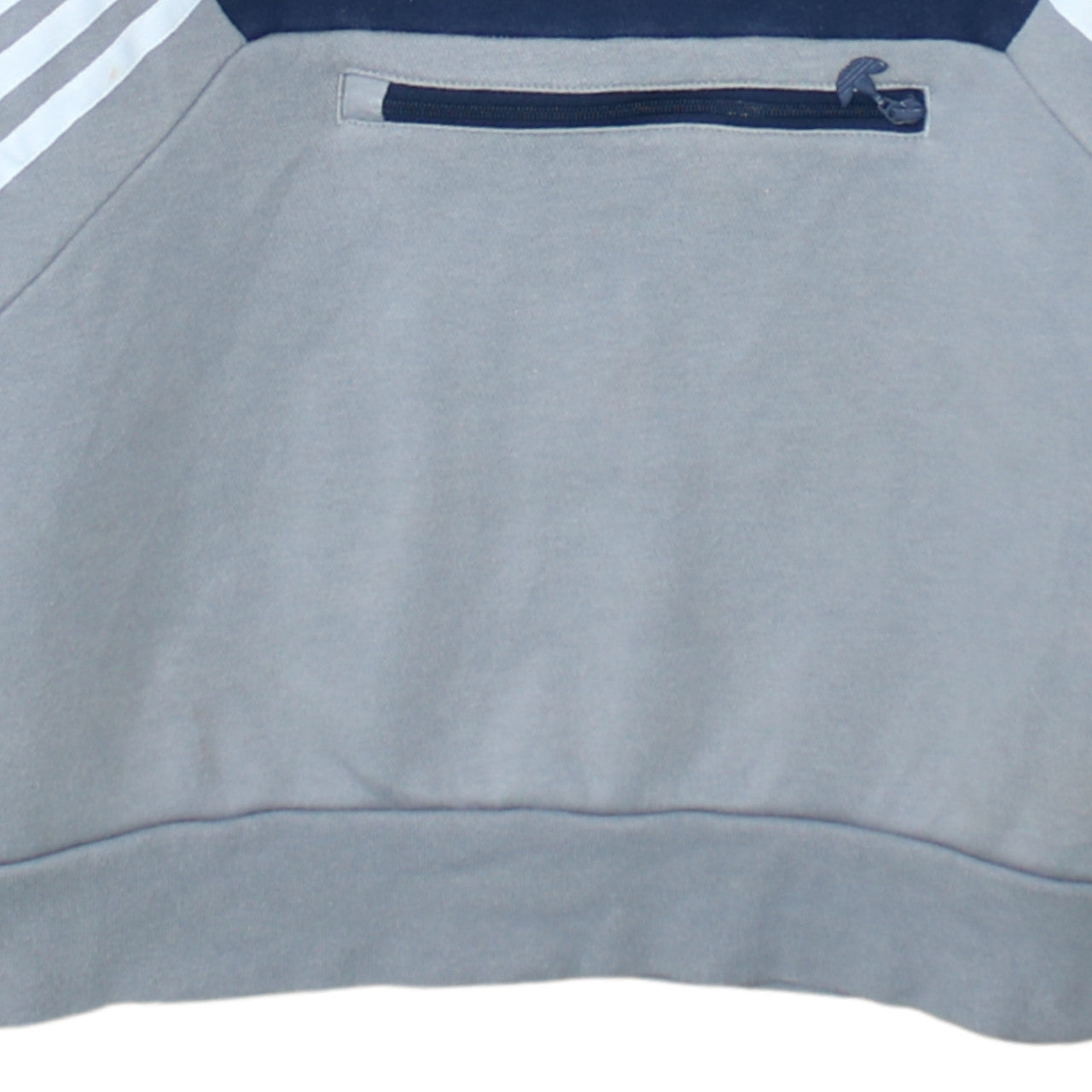 Adidas Boys Navy & Grey Pullover Hoodie XL 15-16 Years Cotton Blend