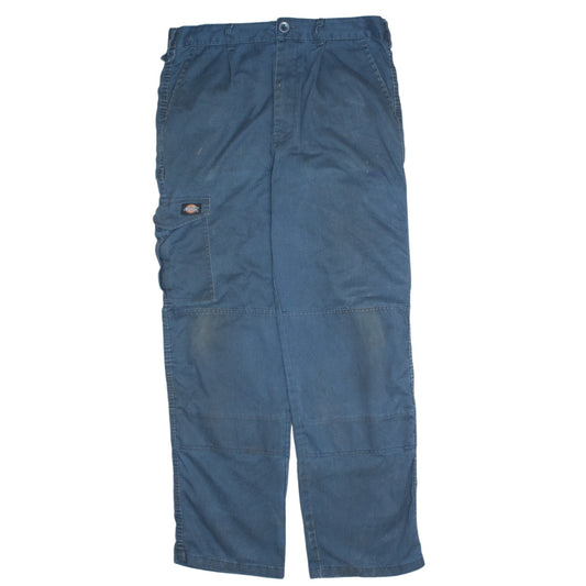Dickies Men's Blue Cargo Workwear Trousers Size 44 Relaxed Fit