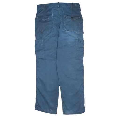 Dickies Men's Blue Cargo Workwear Trousers Size 44 Relaxed Fit