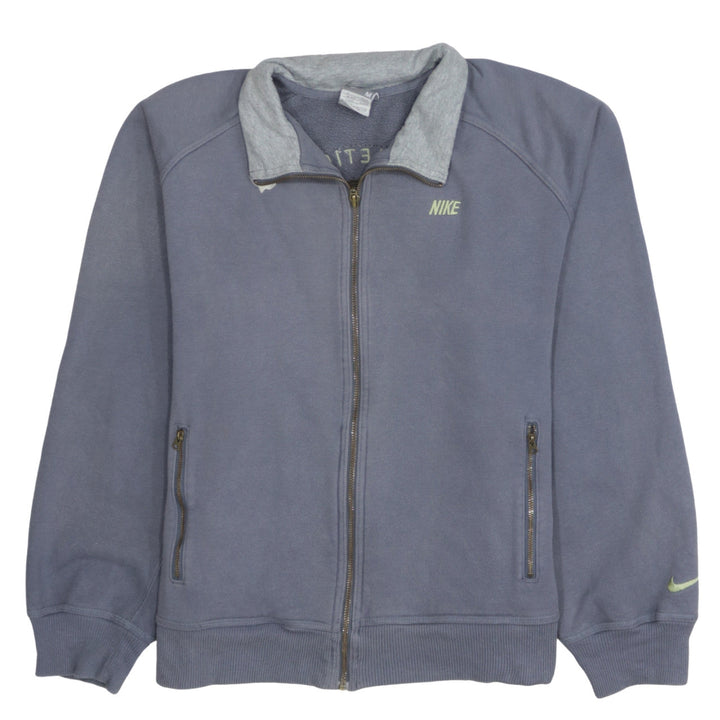 Nike Men's Blue M Track Jacket Full Zip Fleece Activewear