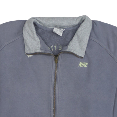 Nike Men's Blue M Track Jacket Full Zip Fleece Activewear