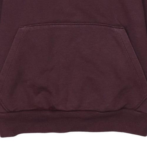Puma Womens Brown Pullover Hoodie Size 12 Regular Fit Logo Sweatshirt