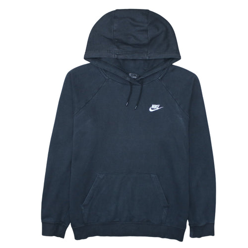 Nike Men's Black Pullover Hoodie L Regular Fit Fleece Sweatshirt