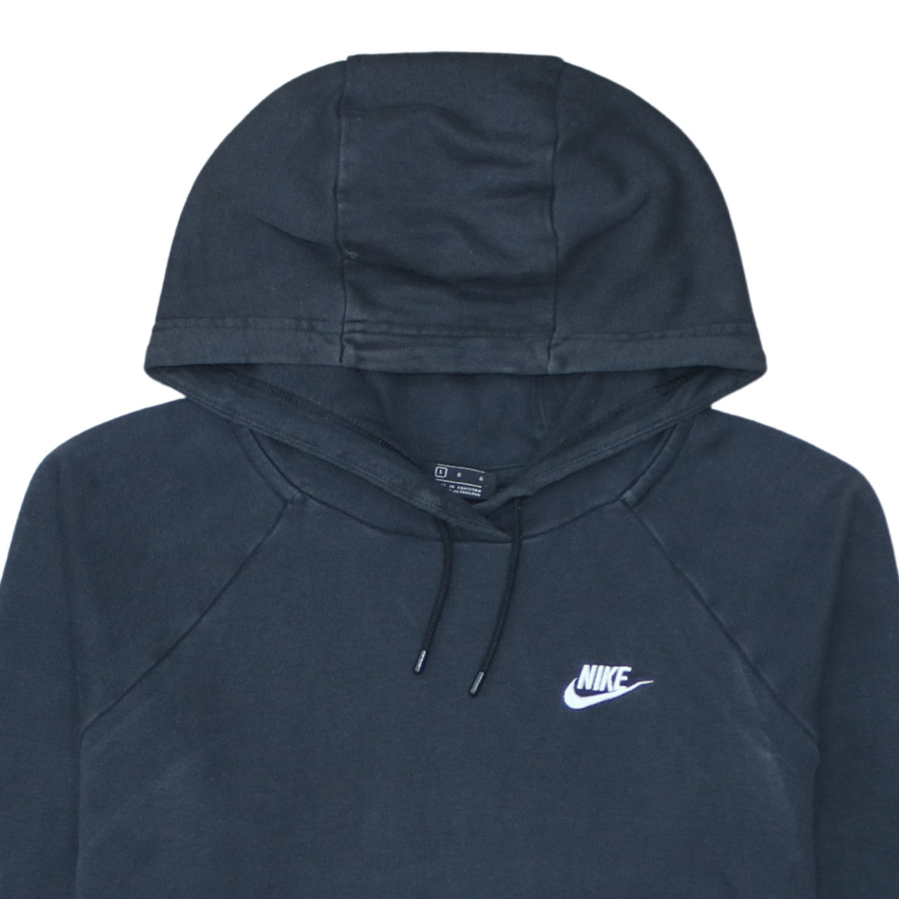 Nike Men's Black Pullover Hoodie L Regular Fit Fleece Sweatshirt