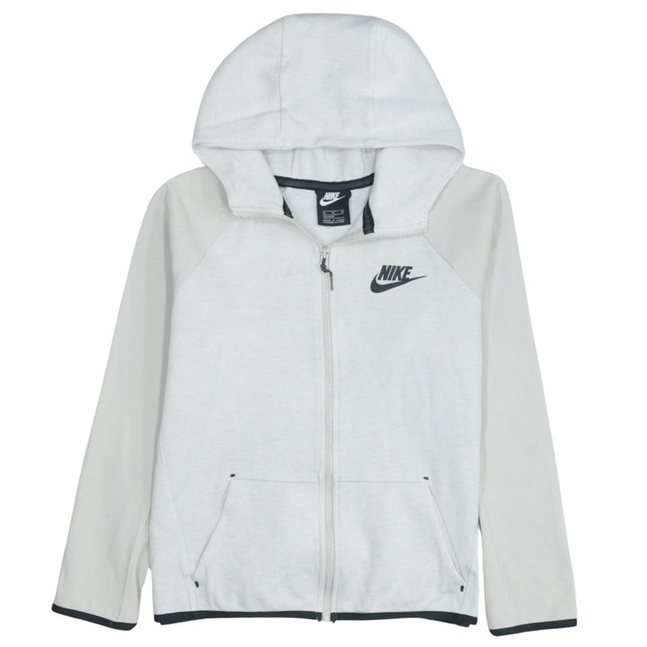 Nike Boys Grey Full Zip Hoodie XL Lightweight Sportswear