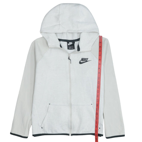 Nike Boys Grey Full Zip Hoodie XL Lightweight Sportswear
