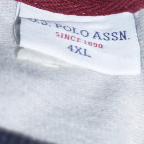 U.S. Polo Assn. Men's Blue 4XL Crew Neck Pullover Sweatshirt