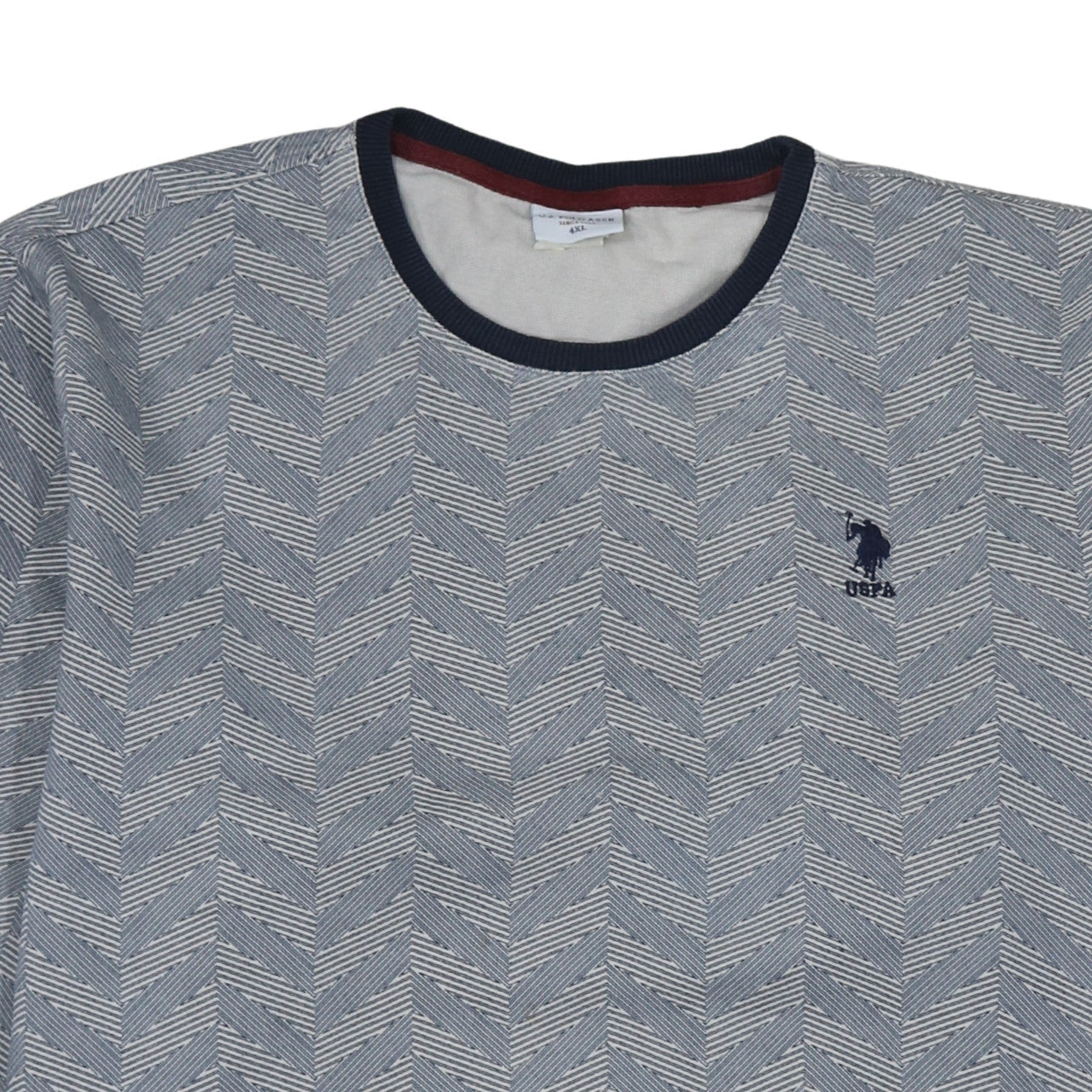 U.S. Polo Assn. Men's Blue 4XL Crew Neck Pullover Sweatshirt