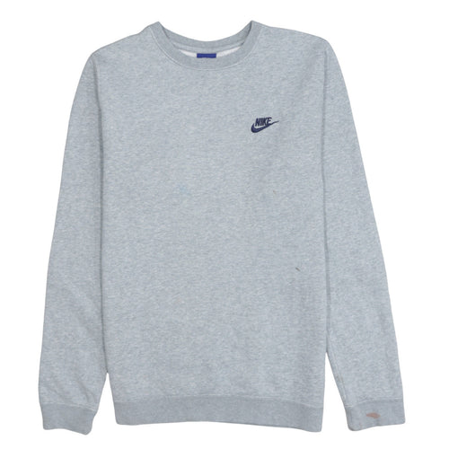 Nike Men’s Grey Small Pullover Crew Neck Sweatshirt