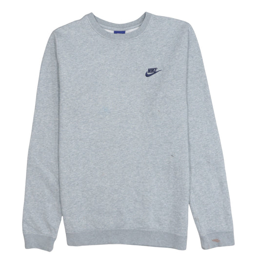 Nike Men’s Grey Small Pullover Crew Neck Sweatshirt
