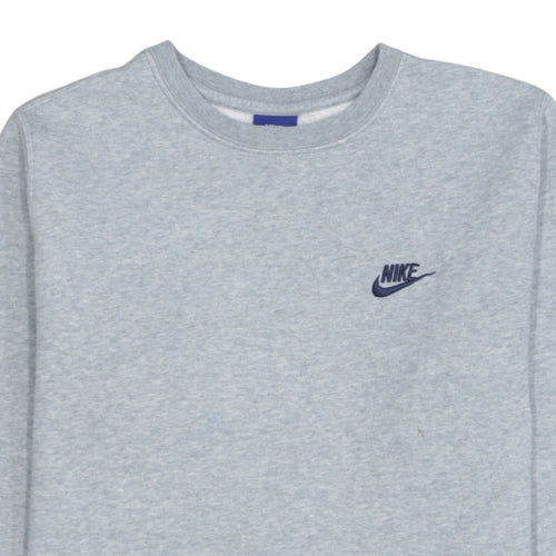 Nike Men’s Grey Small Pullover Crew Neck Sweatshirt