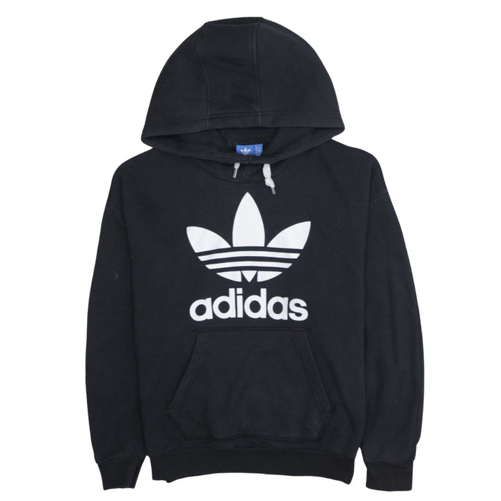 Adidas Women’s Black XS Pullover Hoodie with Logo and Pocket