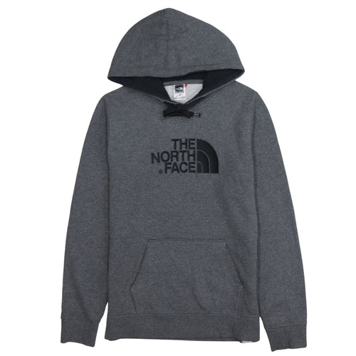 The North Face Womens Grey Pullover Hoodie Medium Cotton Blend