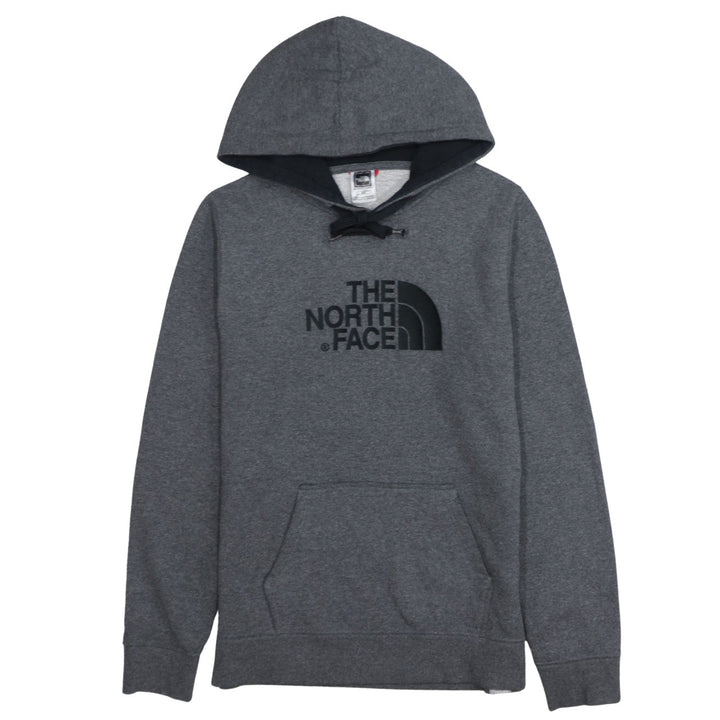 The North Face Womens Grey Pullover Hoodie Medium Cotton Blend