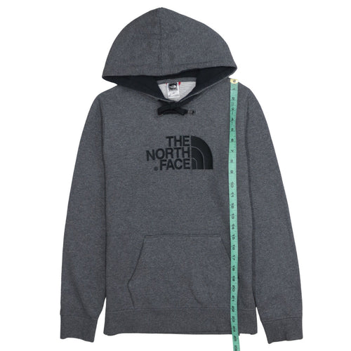 The North Face Womens Grey Pullover Hoodie Medium Cotton Blend