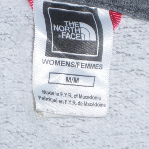 The North Face Womens Grey Pullover Hoodie Medium Cotton Blend