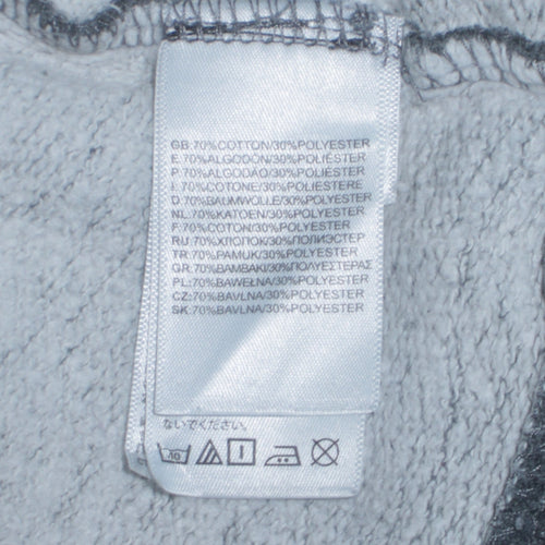 The North Face Womens Grey Pullover Hoodie Medium Cotton Blend