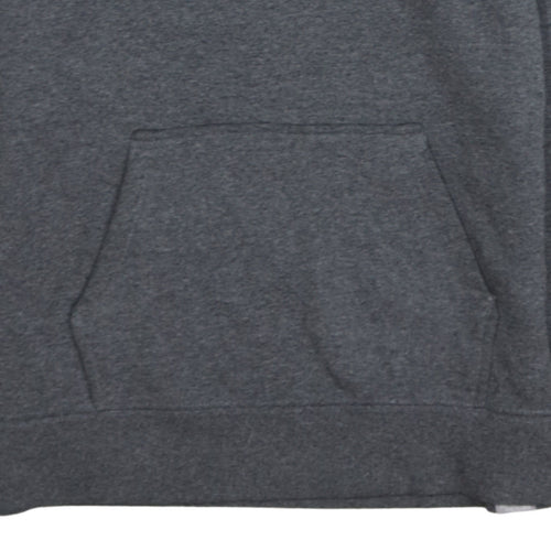 The North Face Womens Grey Pullover Hoodie Medium Cotton Blend