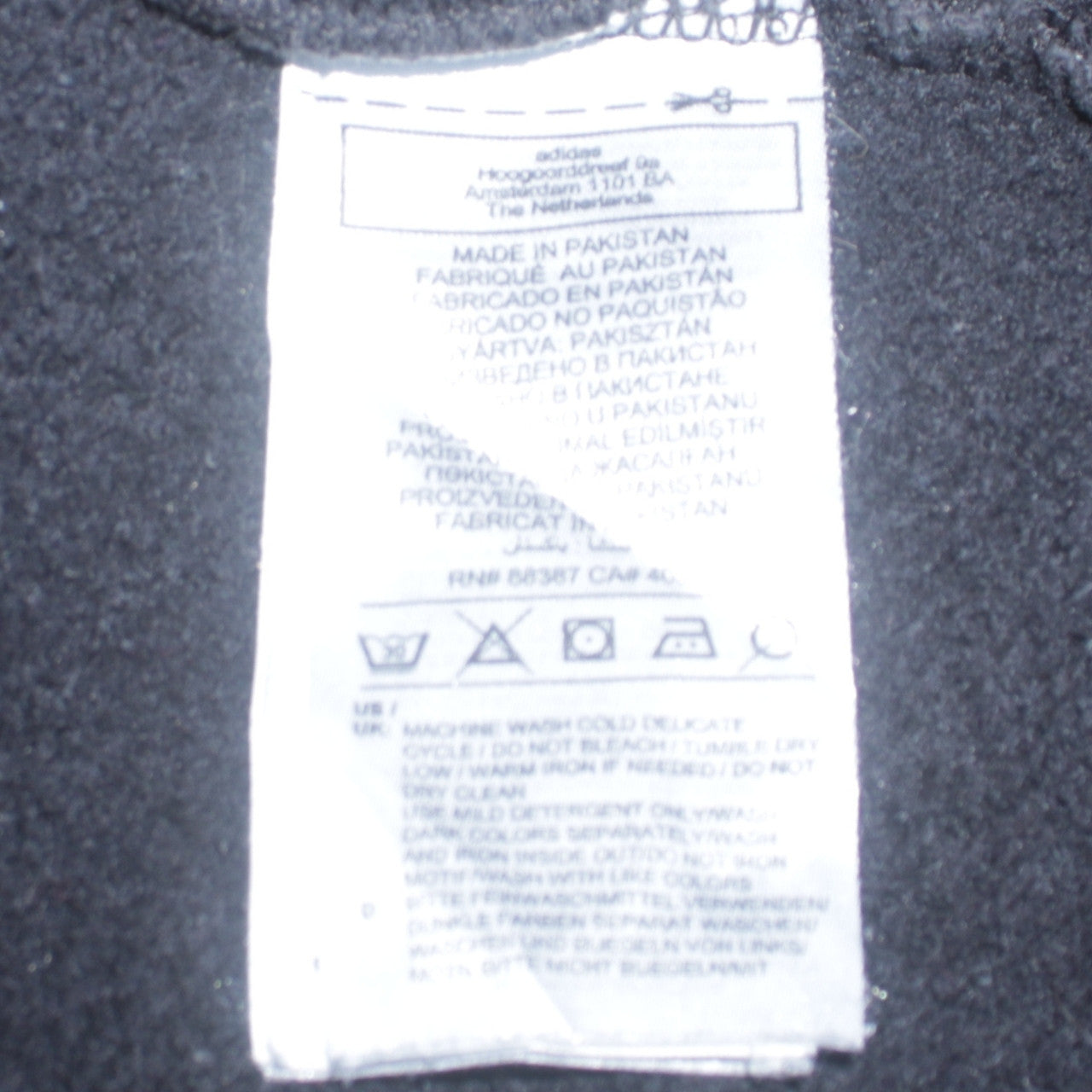 Adidas Mens Black Crew Neck Pullover Sweatshirt Size M