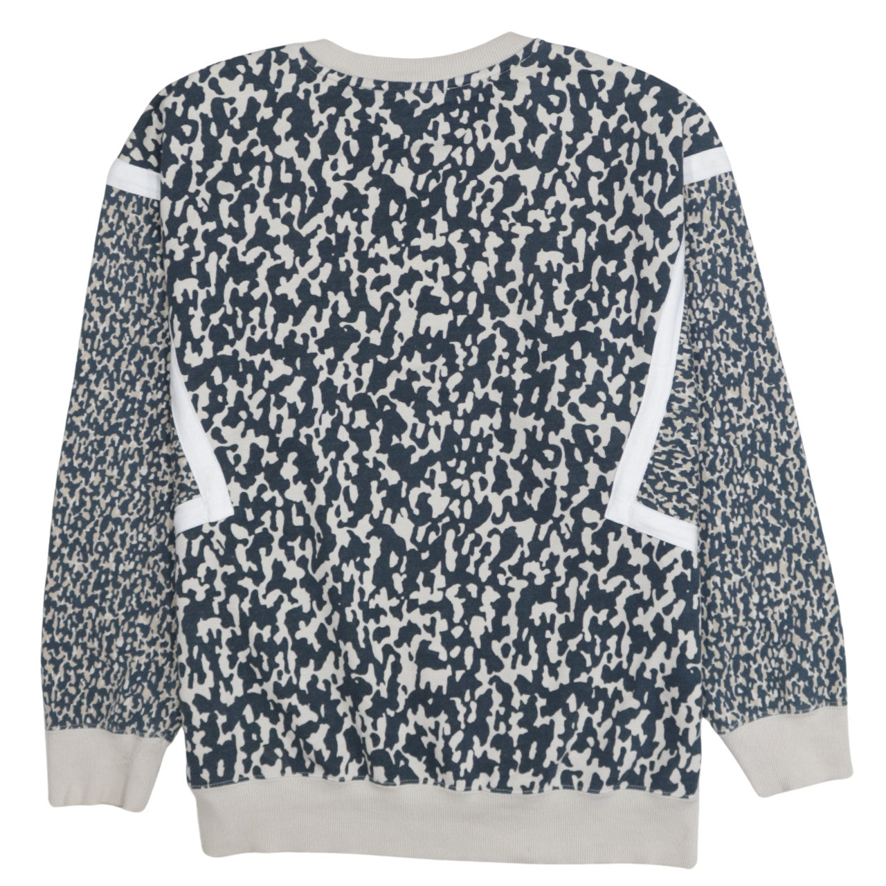 Adidas Originals Women's Blue Animal Print Sweatshirt Size 18 Crew Neck Casual