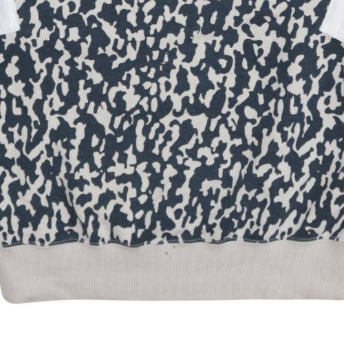 Adidas Originals Women's Blue Animal Print Sweatshirt Size 18 Crew Neck Casual