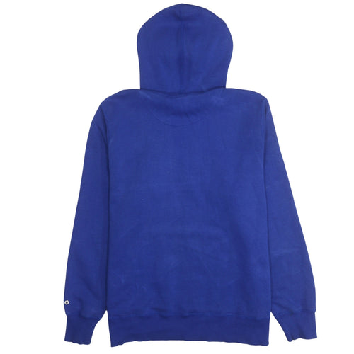 Nike Womens Blue Pullover Hoodie XL Cotton Blend Logo Front