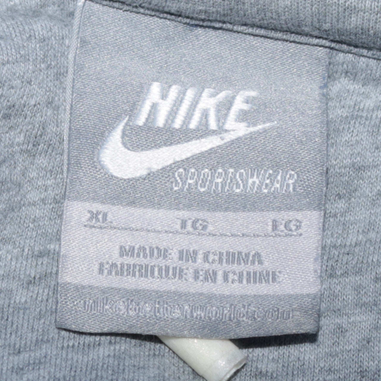 Nike Womens Blue Pullover Hoodie XL Cotton Blend Logo Front