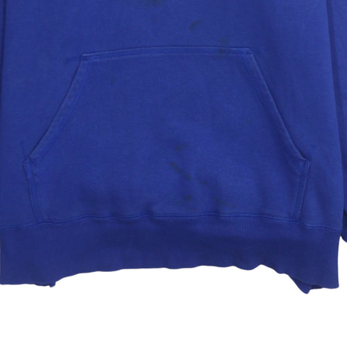 Nike Womens Blue Pullover Hoodie XL Cotton Blend Logo Front