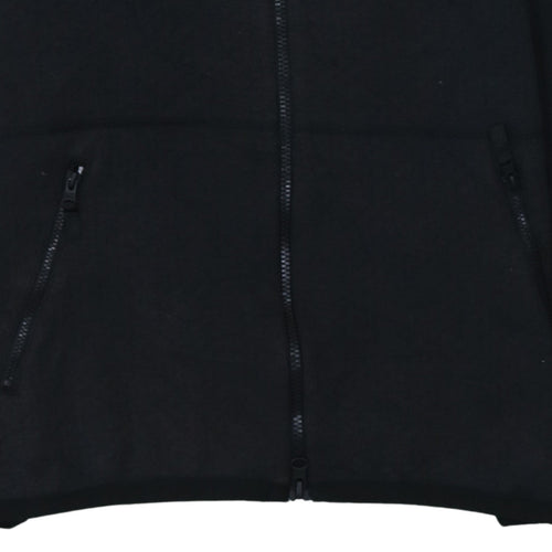 Adidas Boys Black Full Zip Hoodie 13-14 Years Regular Fit Fleece Sweatshirt