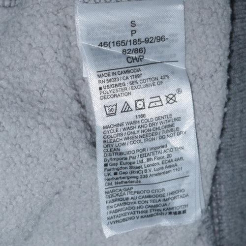 GAP Men's Grey Camouflage Pullover Hoodie Small Cotton Blend