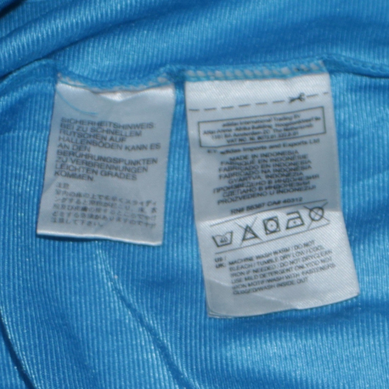 Adidas Men's Blue Track Jacket L Full Zip Colourblock Sportswear