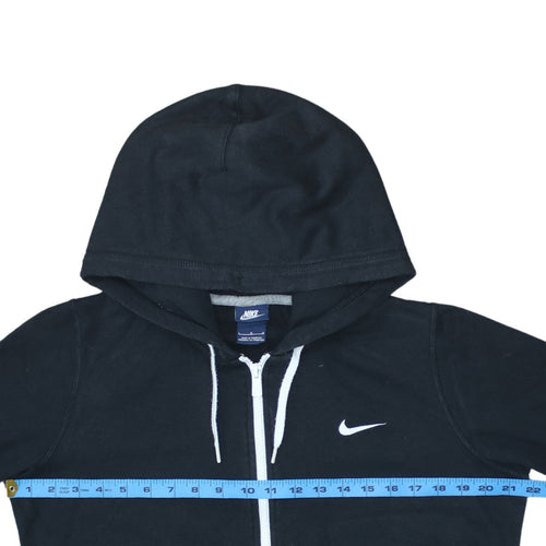 Nike Men's Black Full Zip Hoodie Large Sports Fleece Sweatshirt