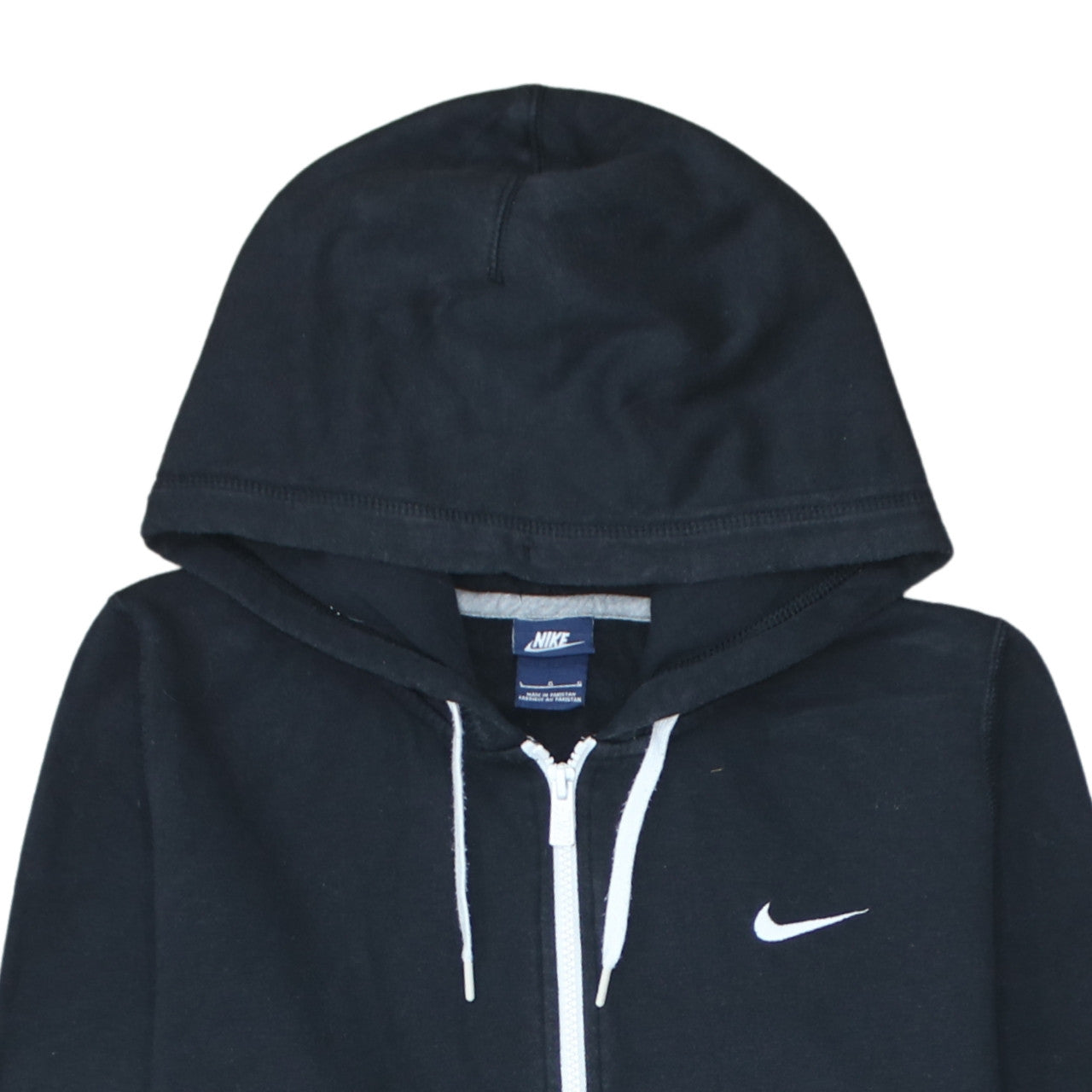 Nike Men's Black Full Zip Hoodie Large Sports Fleece Sweatshirt