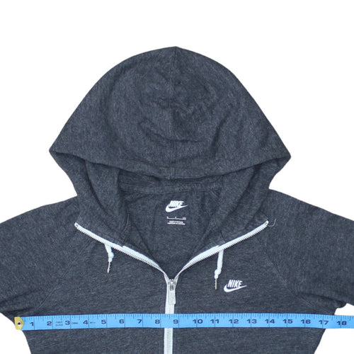 Nike Men's Grey Full Zip Hoodie Size S Lightweight Sportswear